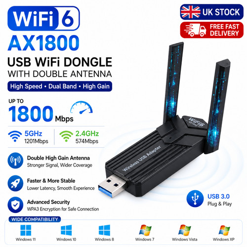 1800mbps usb wifi - usb, adapter