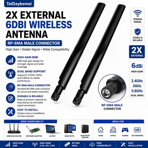External 6dbi wireless - 2x,