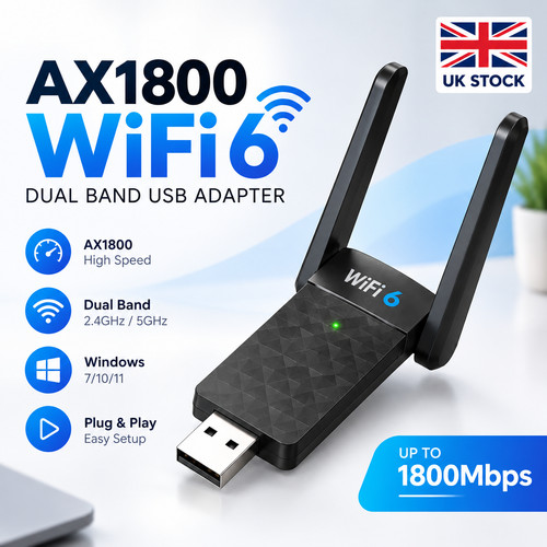 1800mbps usb wifi adapter dual - 1800mbps,