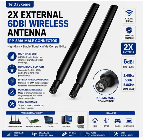 External 6dbi wireless - external,