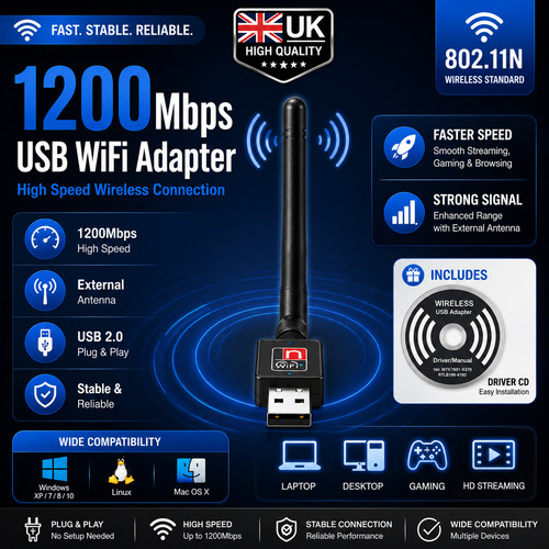 1200mbps wireless wifi adapter - wifi,
